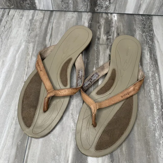 Patagonia Sandals/flip flop womens size 8 Bandha thong dried vanilla