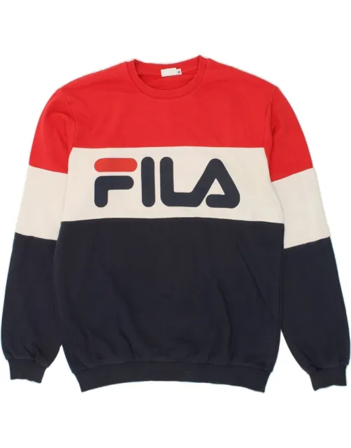 FILA MENS GRAPHIC Sweatshirt Jumper Medium Multicoloured Colourblock ...
