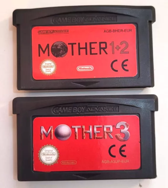 MOTHER 1 + 2 and Mother 3 (AKA Earthbound) Nintendo Gameboy 
