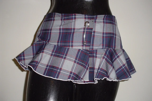 School Girl Skirt (2 Pack) Stripper Pole Dancer Exotic Entertainer Size M/L