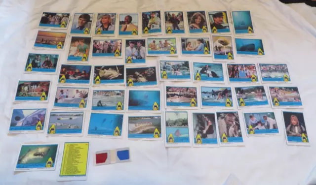 1983 Topps JAWS 3D Complete Set 44 Cards w/ one 3-D Glasses