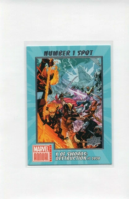 2020-21 Mint Marvel Annual X OF SWORDS DESTRUCTION Number One Spot N1S-4 UD Card