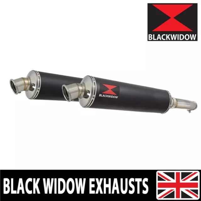 GL1500 GL 1500 Goldwing Twin Exhaust Silencer Kit 400mm Round Black BN40R