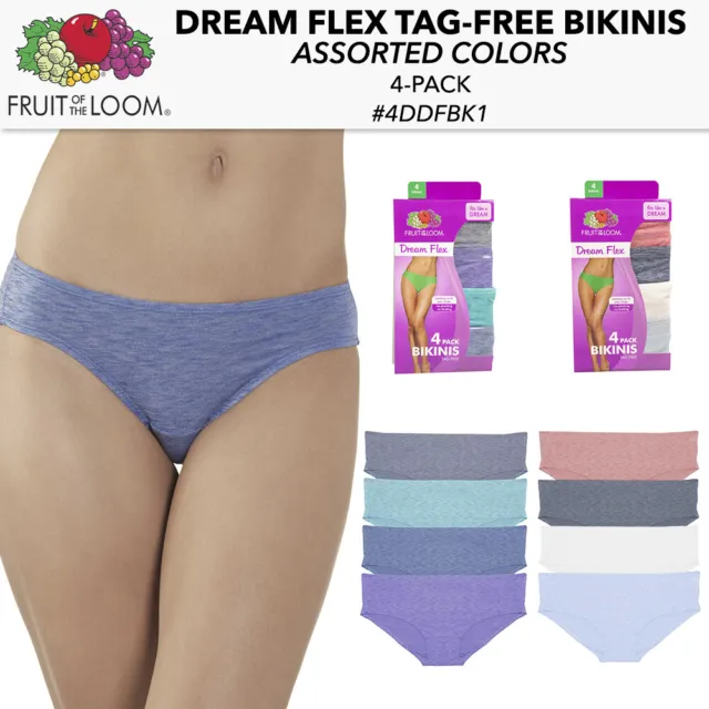 Fruit of the Loom® Women's Briefs 6-Pack Microfiber & Tag Free