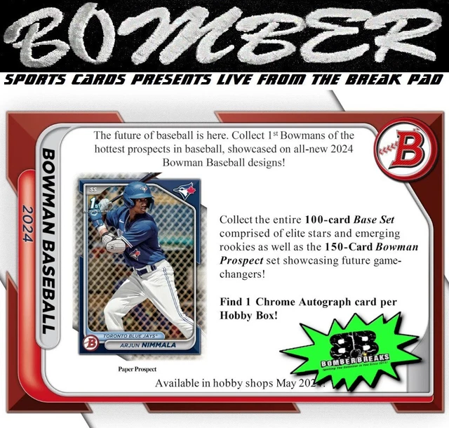 NEW YORK YANKEES 2024 Bowman Baseball Hobby 4Box Break 9 EUR 0,91