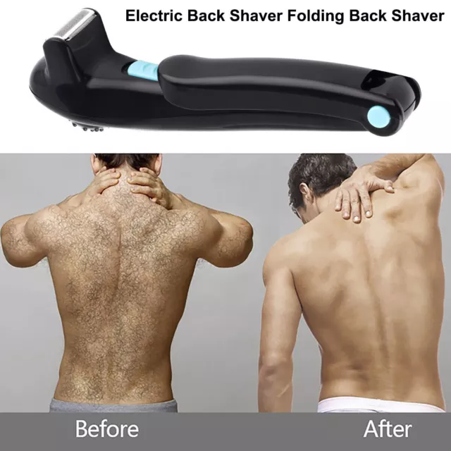 Body Hair Removal Electric Back Shaver Razor Manscaping Trimmer for Mens 2