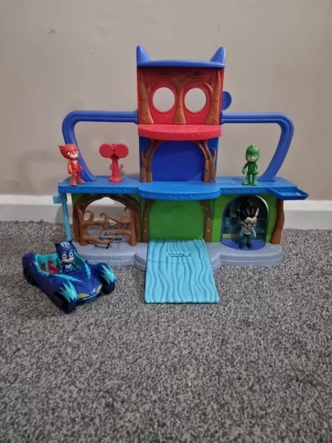 PJ Masks Headquarters HQ Playset Toy Figures Vehicles Bundle