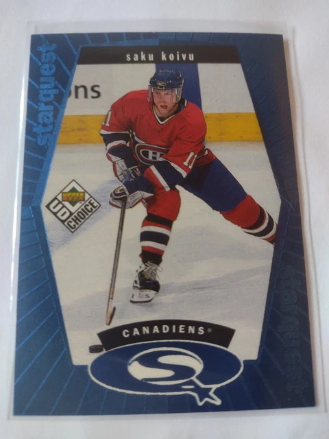 1998-99 Upper Deck UD Collectors Choice Starquest Blue #SQ-8 Saku Koivu