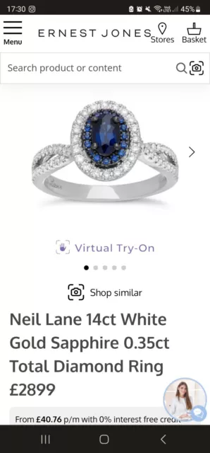 Neil lane ernest jones deals