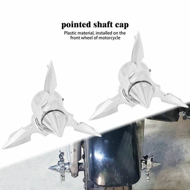 Capuchons Boulons Essieu Avant CNC Pour Harley Davidson | Chrome | Aluminium | Pour Touring, Softail, Sportster