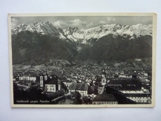 Alte Postkarte Ansichtskarte AK Innsbruck gegen Norden