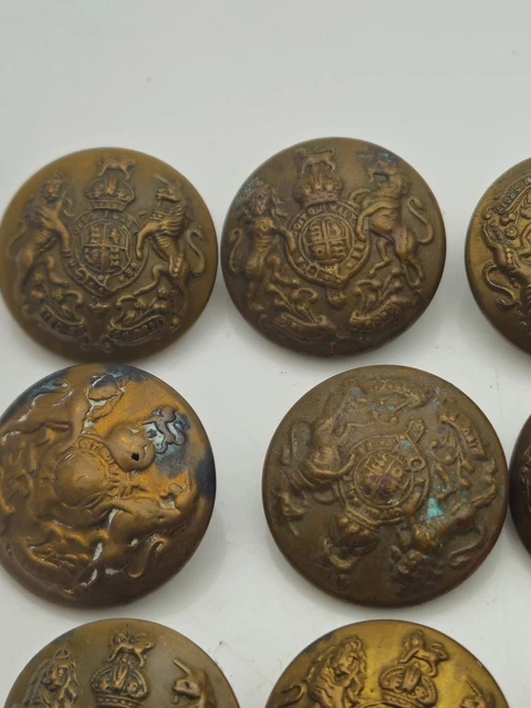 BRITISH ARMY GENERAL Service Buttons Assorted Bundle x15 Vintage ...