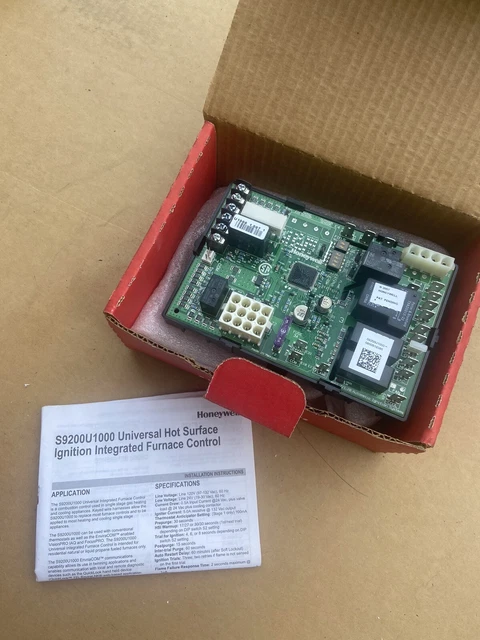 Honeywell S9200U1000 Universal Hot Surface Ignition Furnace Control S9200U 1000