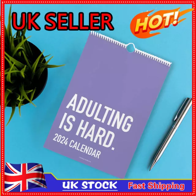 ADULTING IS HARD 2025 Calendar UK £7.46 PicClick UK