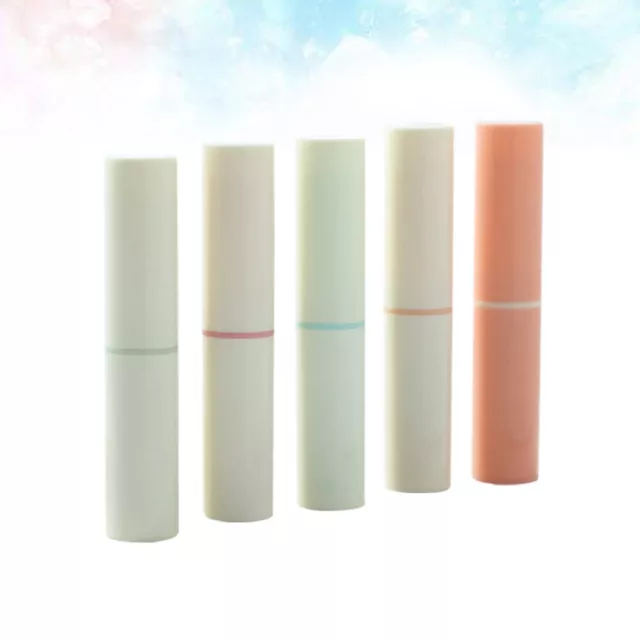 5pcs 4g Women Empty Plastic Lip Balm Tubes Containers Lip Gloss Storage