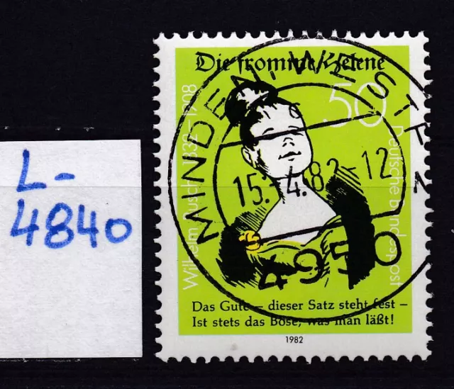 BRD - Mi 1129 - EST Ersttag - Vollstempel Minden - gummiert - L4840