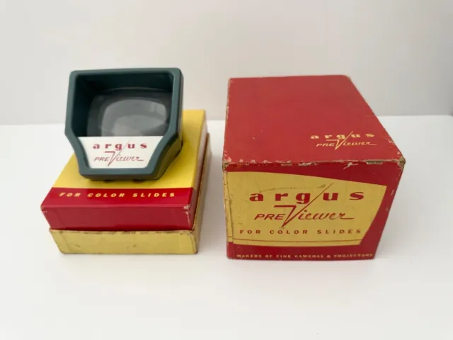 Vintage 1960's Argus PreViewer for Color Slides with Original Box