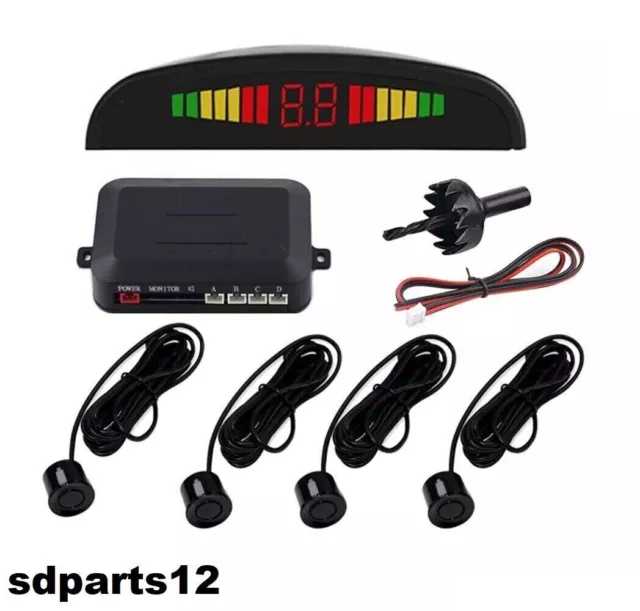 KIT RADAR DE RECUL VOITURE AUTO CAR PARKING SENSOR 12V LED ECRAN 4