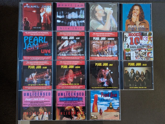 Pearl Jam - Unautherised Cd Collection $50.00 - Picclick Au