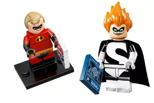 Lego Series Disney Mr. Increible Y Syndrome Lote Minifiguras Nuevo