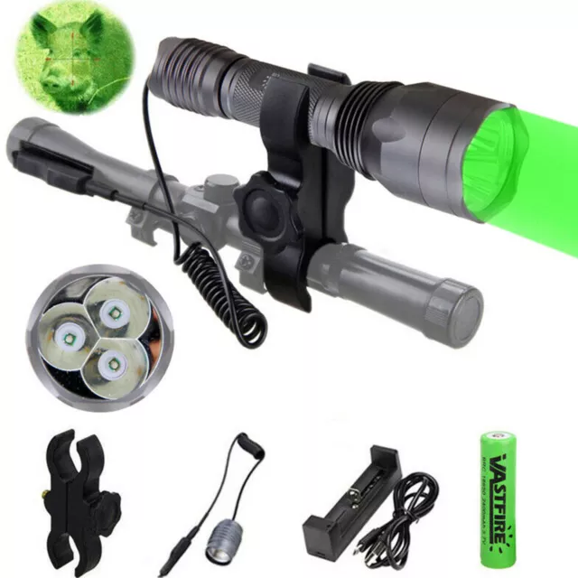 LUCE VERDE ROSSA 3X XPE LED Hog Night Hunting Torcia per fucile W / EUR  25,98 - PicClick IT