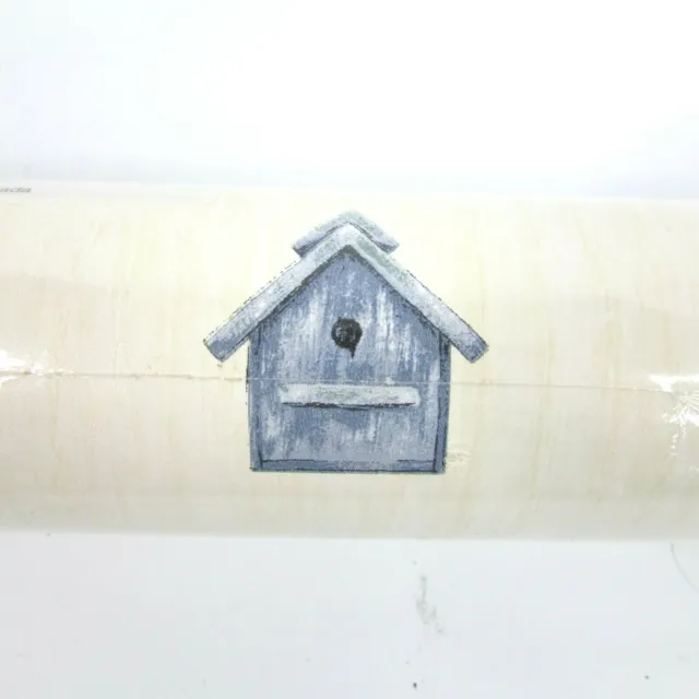 2 rollos dobles de vinilo papel tapiz casas nidos de pájaros habitación jardín natural prepegado