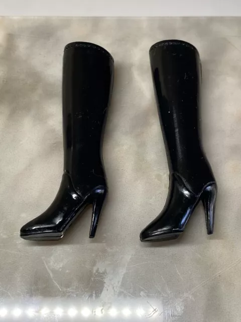 Barbie Black Heel Boots For Fashionista Made To Move Doll