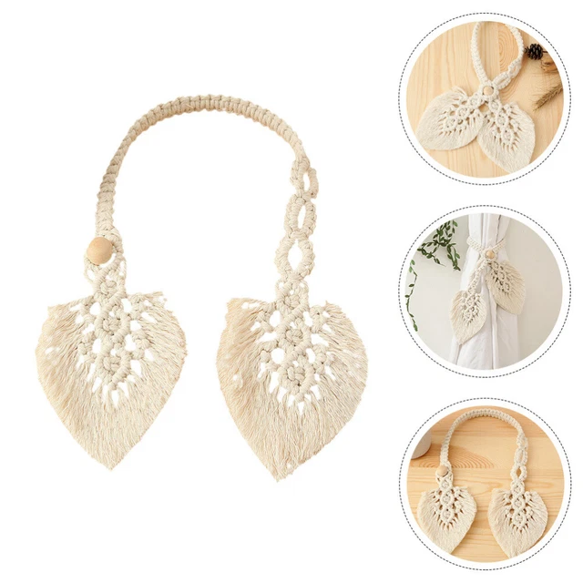 Bohemia Cotton Rope Rope Tieback Leaf Fared Curtain Holdback Curtain Buckle