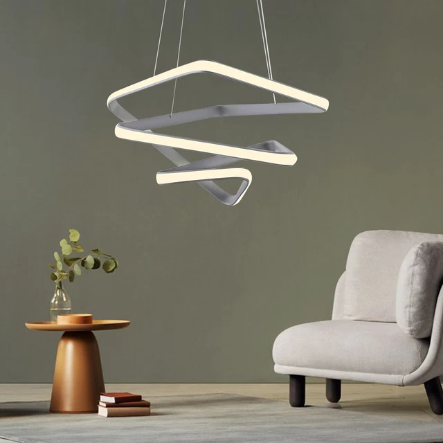 Modern Chandelier LED Pendant Lamp Round Ring Ceiling Light Hanging Lamp Fixture