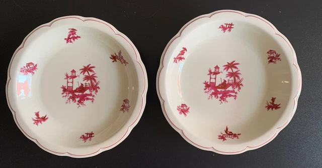 ANTIK ART DECO Theodore Haviland Limoges France 2 tiefe Teller ⌀22,5cm NEUWERTIG