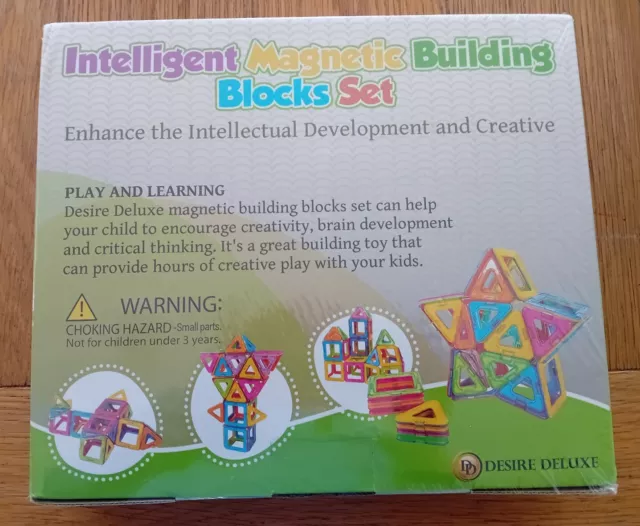 Intelligent Magnetic Building Blocks Set. Brand new. STEM. 3+. Magnetic Tiles.