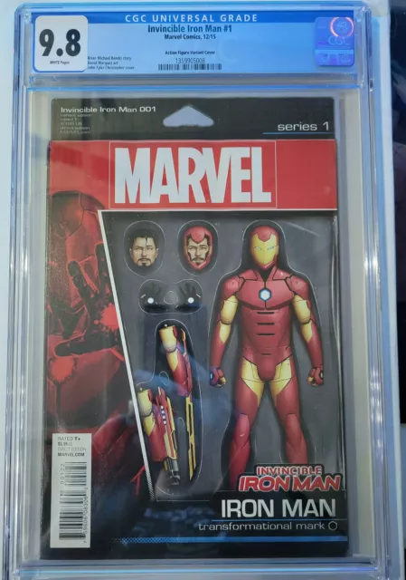 Invincible Iron Man # 1 CGC 9.8 Action Figure Variant Riri Williams Ironheart