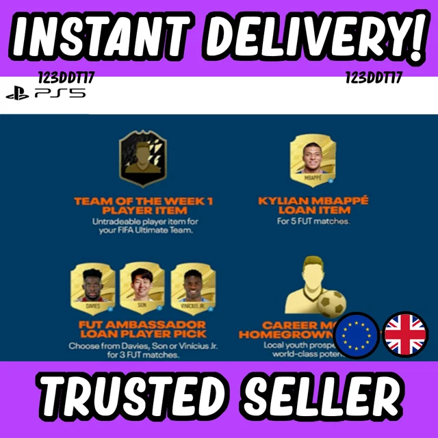 FIFA 23 STANDARD Edition PreOrder Bonus (DLC) PS5 FUT code £3.25