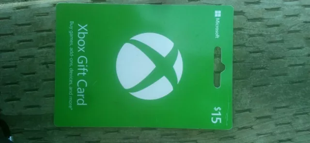 Xbox Gift Card - $15 new and un-used