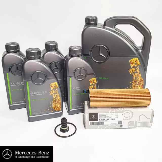 Genuine Mercedes Service Kit S Class w222 OM656 DIESEL engine oil & oil filter