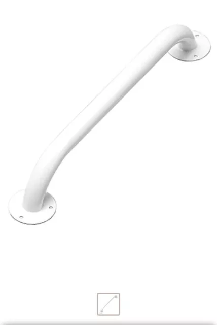 Drive Medical barra di presa rivestita in polvere bianca 18 inc 2