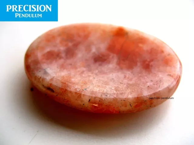 Sunstone Amulet Gemstone Thumb Palm Chakra Healing Therapy Worry Stone Cabochon