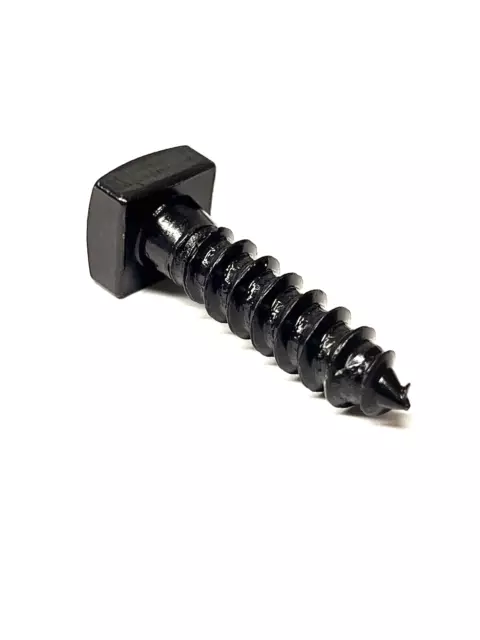 (25) 3/8 X 1-1/2 Square Head Lag Bolt Black Oxide Screw BLACK 3/8x1.5” 9/16 SQ