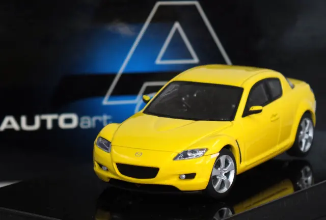 1:43 AUTOart Model "2004 MAZDA RX-8 SPORT" (Lightning Yellow) #55921 RARE HTF 18