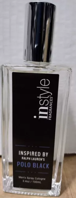 Instyle Fragrances Men's Spray Cologne 3.4 Oz *lnspired Ralph Lauren POLO BLACK* Instyle Fragrances Men's Spray Cologne 3.4 Oz *lnspired Ralph Lauren POLO BLACK*