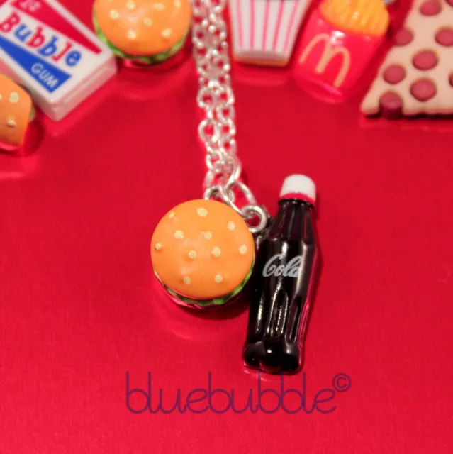 Collana Funky American Junk Food Carina Kitsch Kawaii Retro Fast Fun Novità Emo