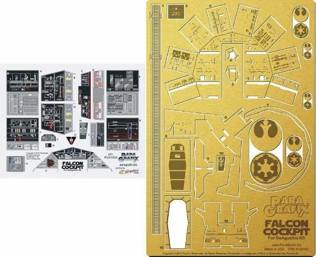 Paragrafix DeAgostini Millennium Falcon Engine Grill PGX204 Sci-Fi Model Add-On