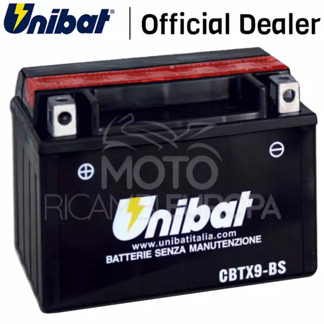 Batteria Moto Unibat Cbtx9-Bs Suzuki Gsr600 600 -03 Con Liquido