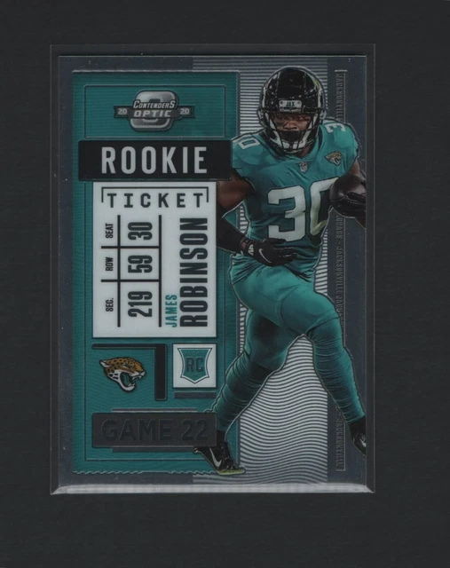 2020 PANINI CONTENDERS OPTIC JAMES ROBINSON #97 ROOKIE Ticket RC JAGUARS