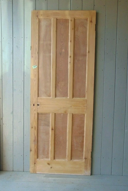 Reclaimed 1930's 6 Panel Pine Door Wooden Internal  ref 907