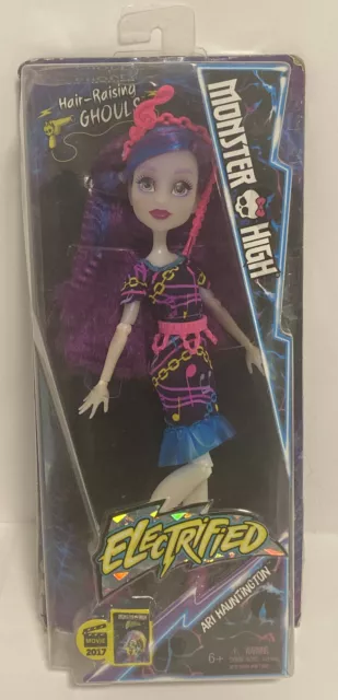 Monster High Electrified Ari Hauntington  Doll 2016/Damaged Box/Read