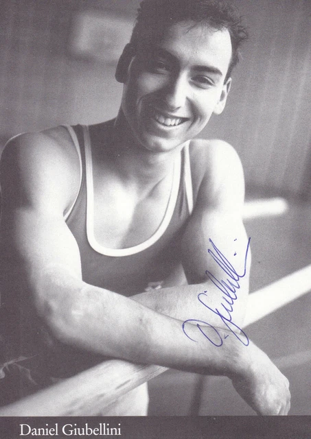 Daniel GIUBELLINI - Schweiz, Gold EM 1980 Turnen, Original-Autogramm!