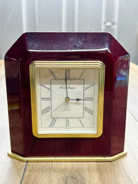 VINTAGE FOX AND Simpson Art Deco Style Mantle Clock £9.99 - PicClick UK