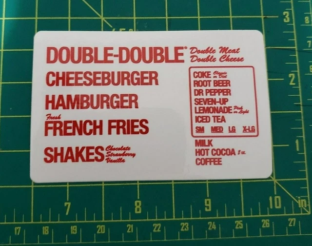 IN-N-OUT BURGER BUMPER Sticker And Employee Hat. New £2.68 - PicClick UK