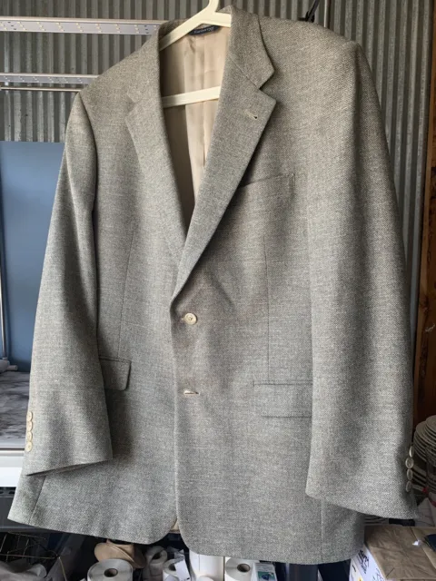 BURBERRY Tweed Blazer Jacket Sport Suit Coat 42 L Jack Henry Kansas City Plaza